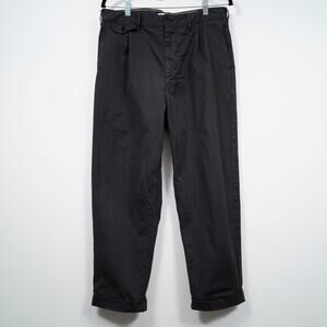 Alex Mill Black Pleated Chino Pants Size 32 Relaxed Tapered Cuffed